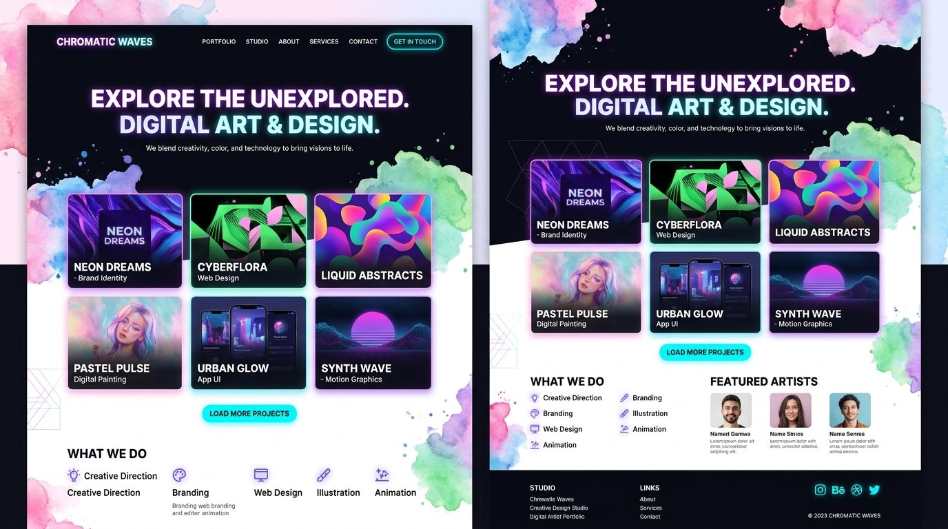 Chromatic Waves - Creative Studio & Artist Portfolio
